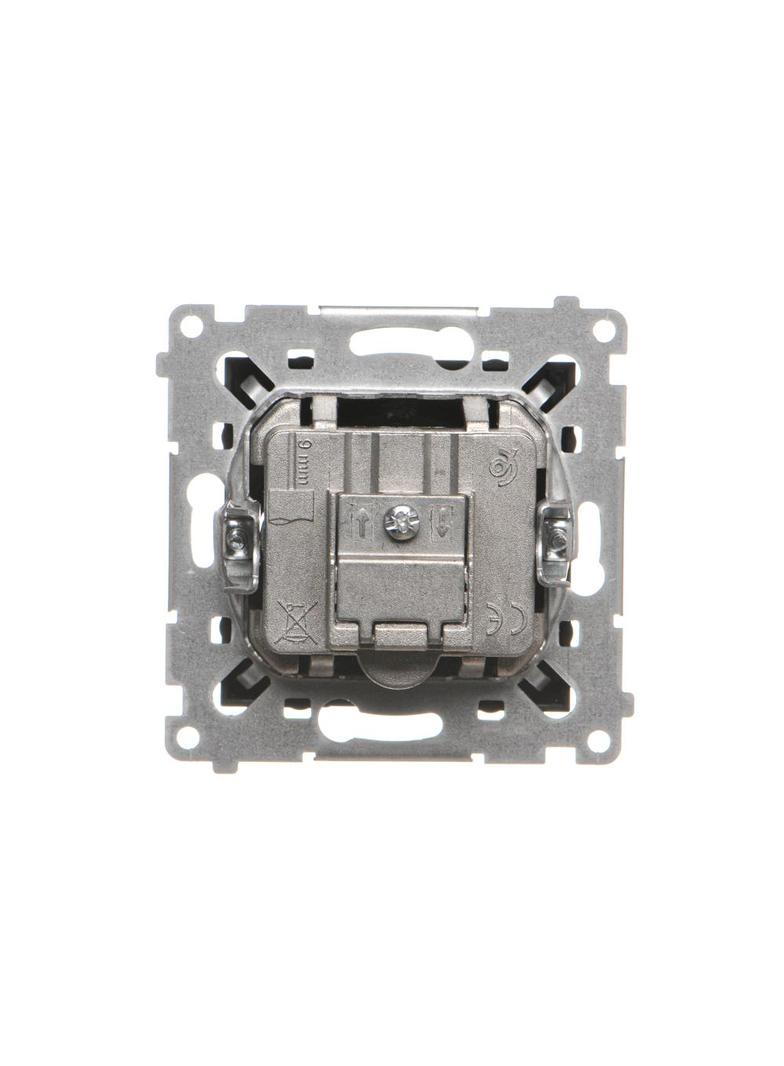 Simon 54 Gniazdo antenowe R-TV-SAT przelotowe czarny DASP.01/49 KONTAKT