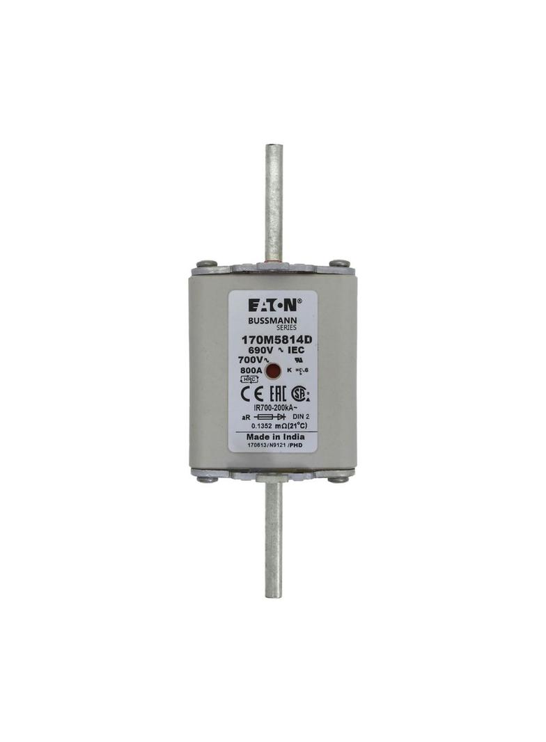 800A 690V aR DIN 2 HSDNH FUSE Wkładka szybka 800A AC 690V DIN 2 aR DIN IEC podwójny wskaźni 170M5814