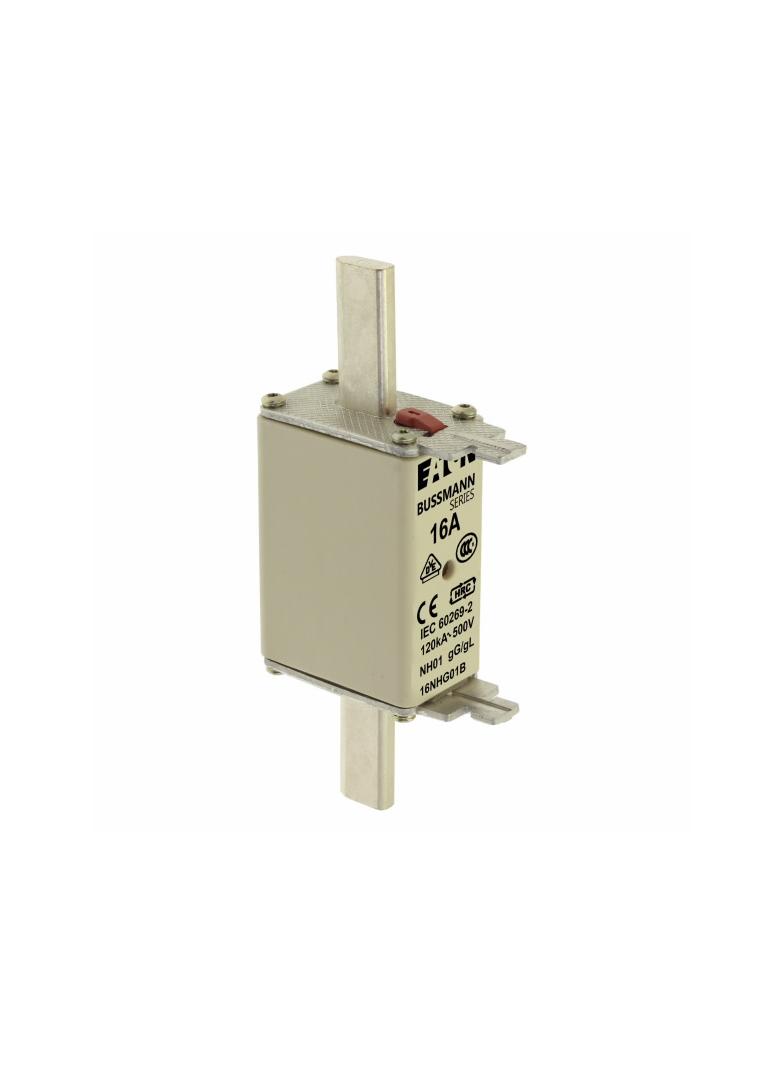 NH FUSE 16A 500V GG/GL SIZE 01 Wkładka NH01 16A 500V GL/GG podwójny wskaźnik 16NHG01B EATON