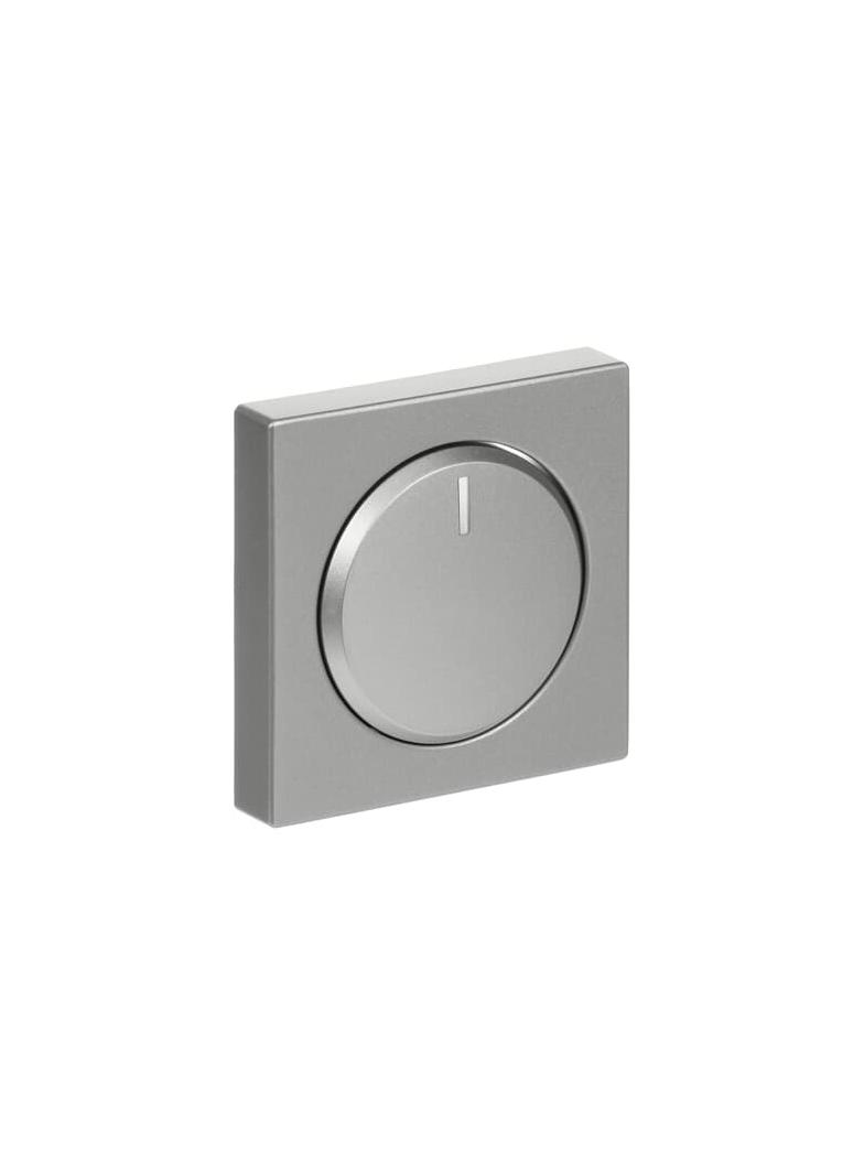 FUTURE Pokrywa z pokrętłem i lampką neonową Podwyższona konstrukcja Do ściemniaczy Busch-Dimmer alum