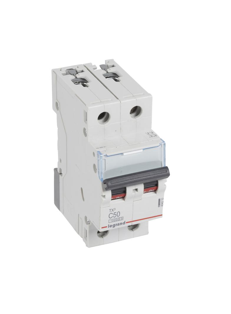 WYŁĄCZNIK NADPRĄDOWY S 312 2P C 50A 10000A SERII TX3, Legrand