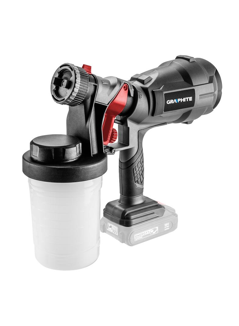 Pistolet natryskowy HVLP Energy+ 18V, Li-Ion, bez akumulatora