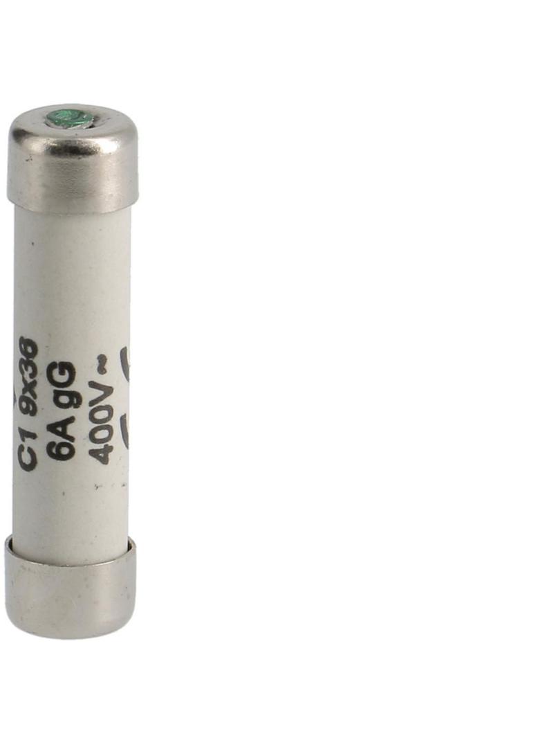 Wkładka bezpiecznikowa cylindryczna C1 9x36mm gG 6A 400VAC L936C1-06 HAGER