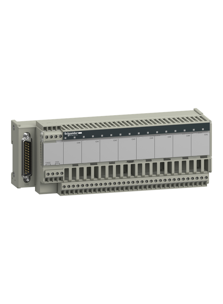 Modicon ABE7, podbaza rozdzielcza, wejściowe kanały analogowe, 8 kanałów