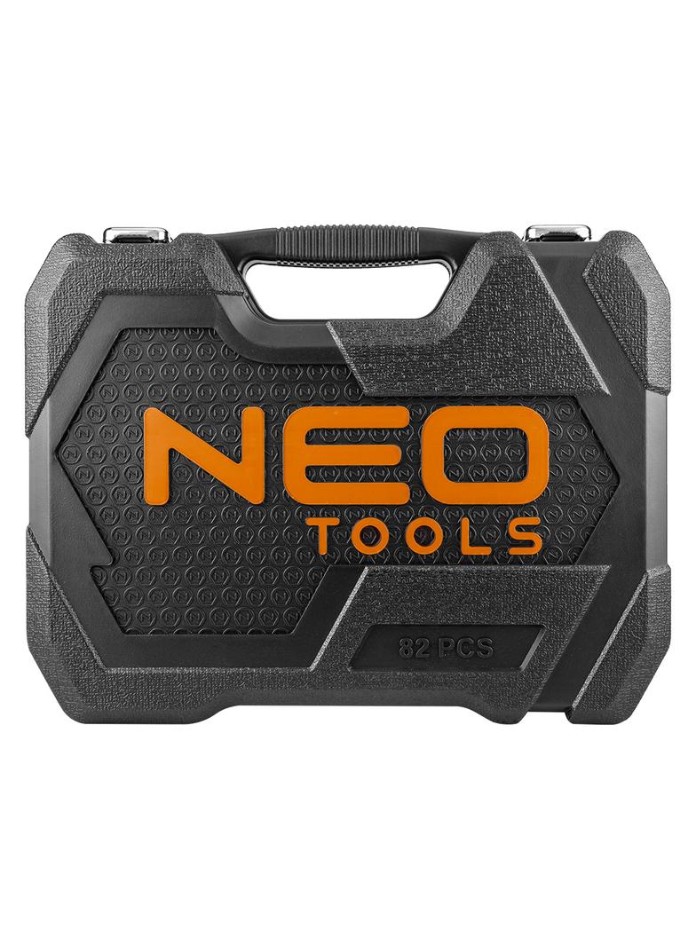 Klucze nasadowe 1/2", 1/4" , zestaw 82 szt., CrV