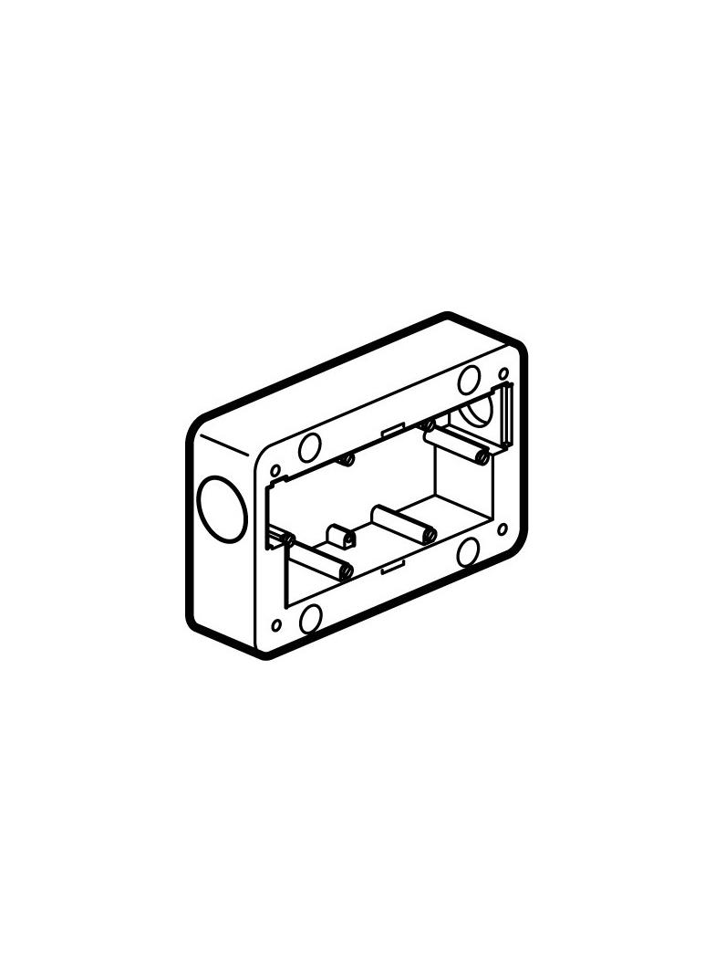Soliroc - Puszka natynkowa podwójna, Legrand