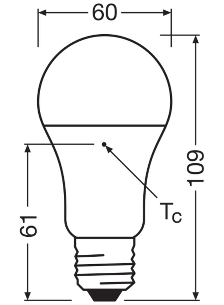 Lampa LED BASE Classic A75 10W/827 230V plastik E27 FS4 OSRAM