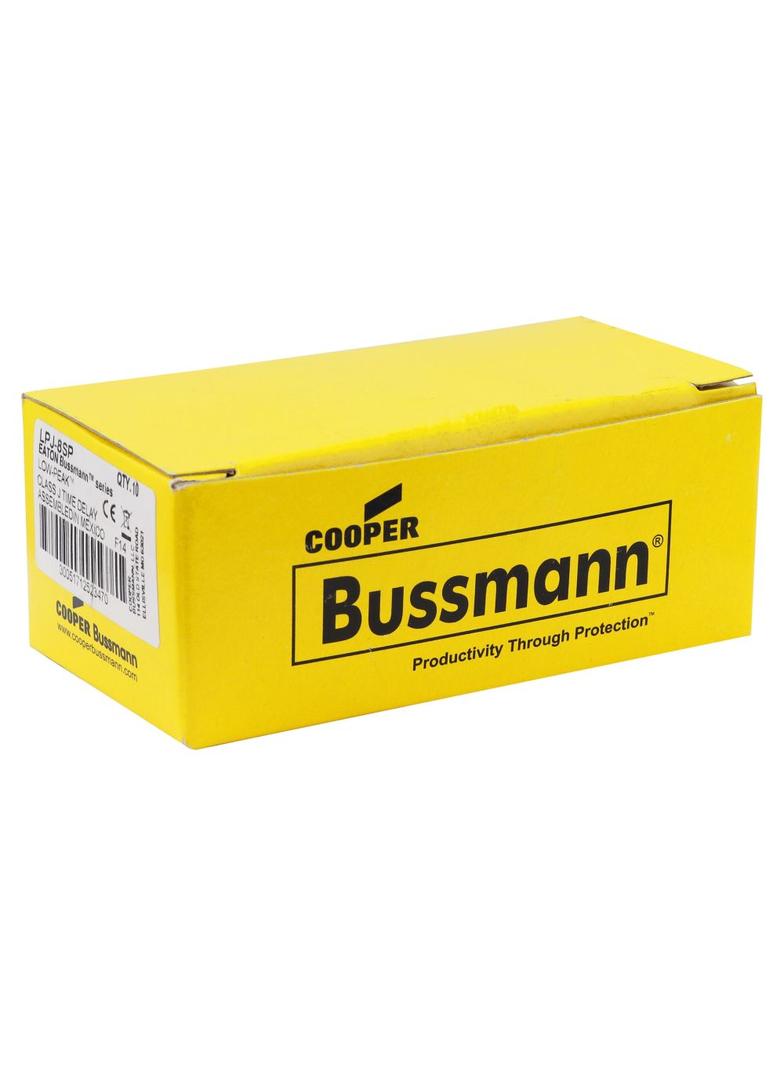 LOW-PEAK CLASS J T/D 8A 600VAC/300V Klasa J T/D LPJ-8SP EATON