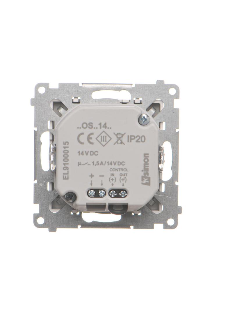 Simon 55 Oprawa oświetleniowa LED 14V z czujnikiem ruchu (0,64 W) Barwa ciepła biała 3100K Aluminium