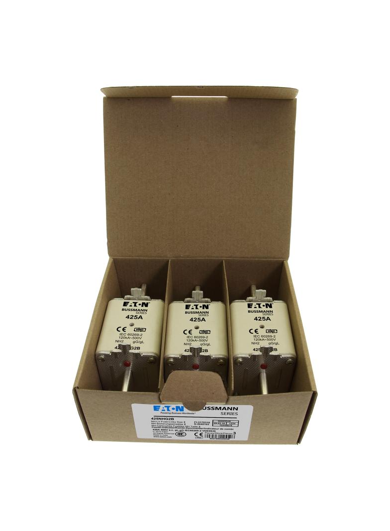 NH FUSE 425A 500V GG/GL SIZE 2 Wkładka NH2 425A 500V GL/GG podwójny wskaźnik 425NHG2B EATON