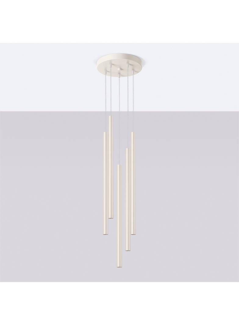 Sollux Lampa wisząca PASTELO 5P beżowa SL.1516