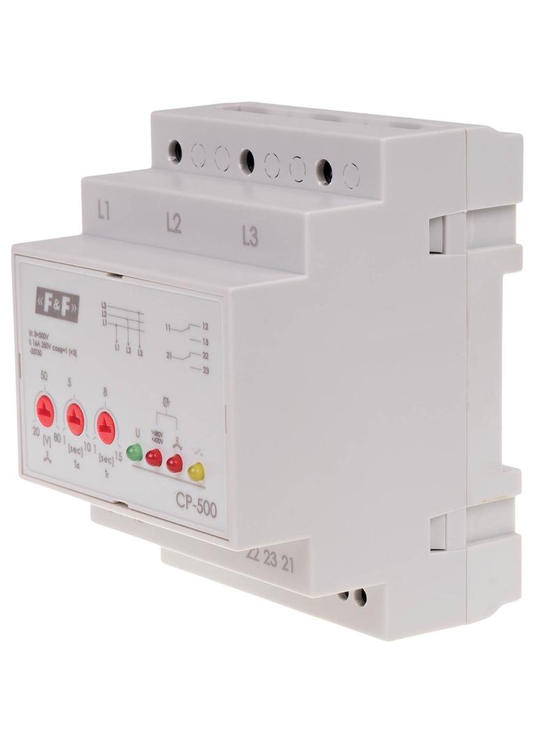 Przewkaźnik napięciowy trójfazowy Un=3x500V bez N CP-500 F&F