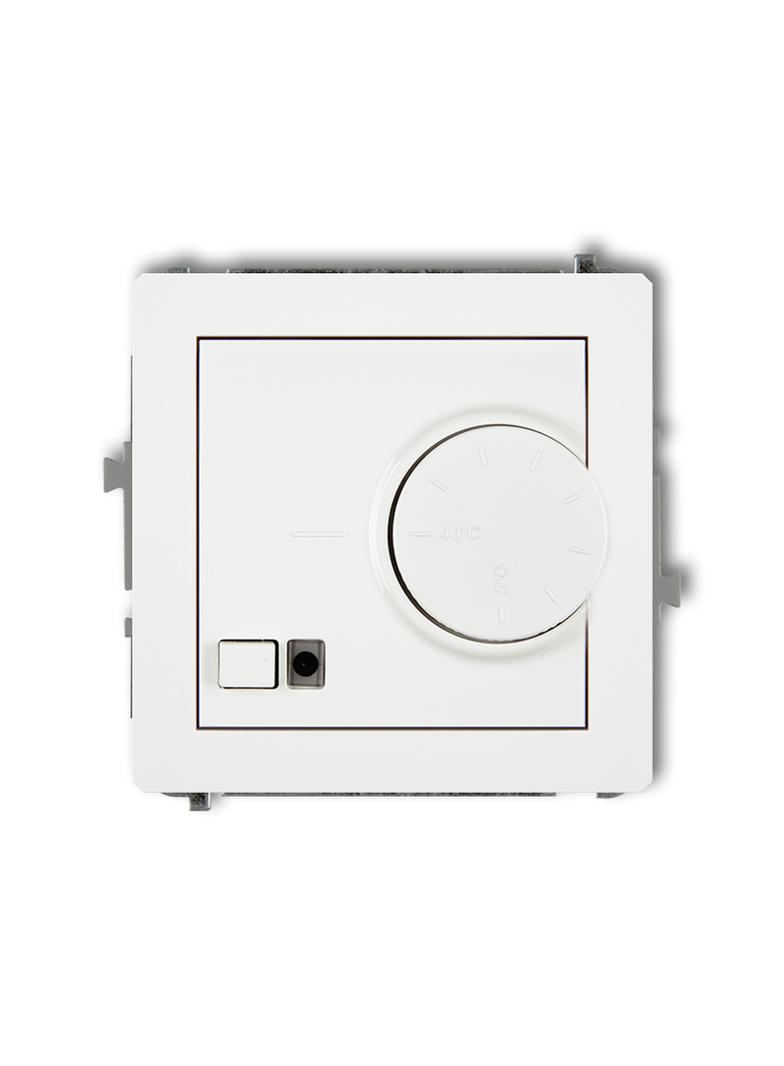 DECO Mechanizm elektronicznego regulatora temperatury z czujnikiem powietrznym biały mat