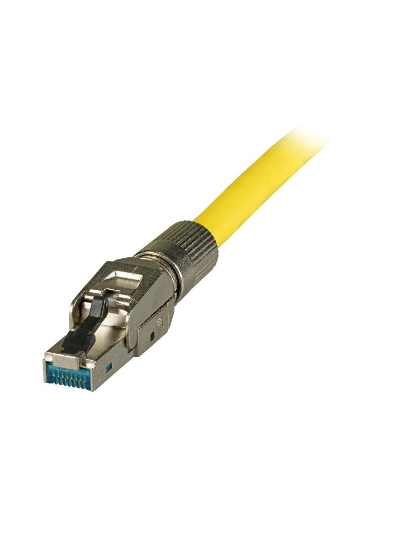 Wtyk konfenkcjonowalny RJ45 kat8 STP Class 1 AWG22 - 27