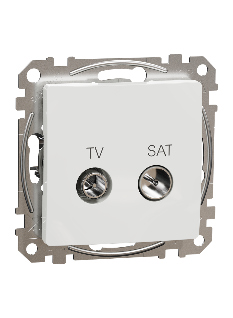 Sedna Design & Elements Gniazdo antenowe TV-SAT końcowe 4dB białe SDD111471S Schneider