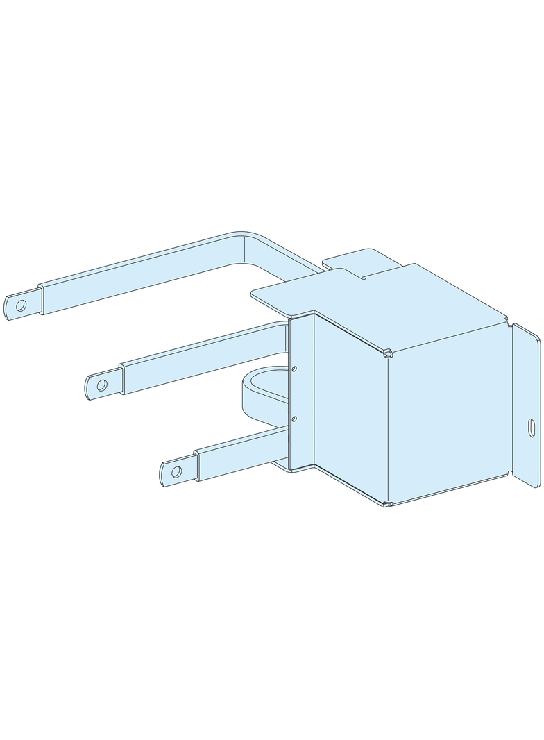 Rozdzielnice PrismaSet, przyłącza do poziomo wtykanego aparatu NSX250 ze złączami 3P
