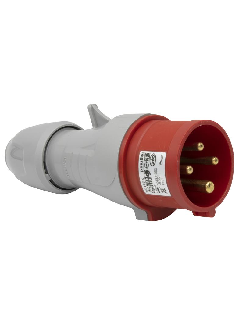 P17 Tempra Pro Wtyczka Przenośna 16A 3P+Z 400V IP44  555128 LEGRAND