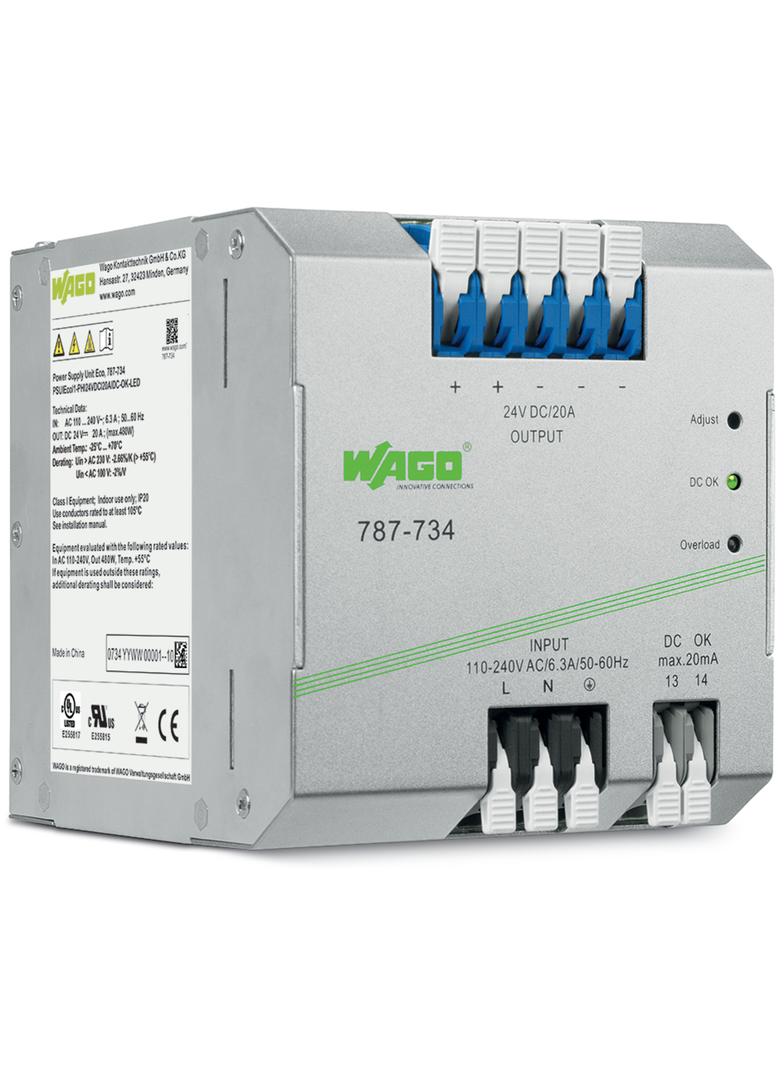 EPSITRON zasilacz ECO 24V 20A impulsowany po stronie pierwotnej