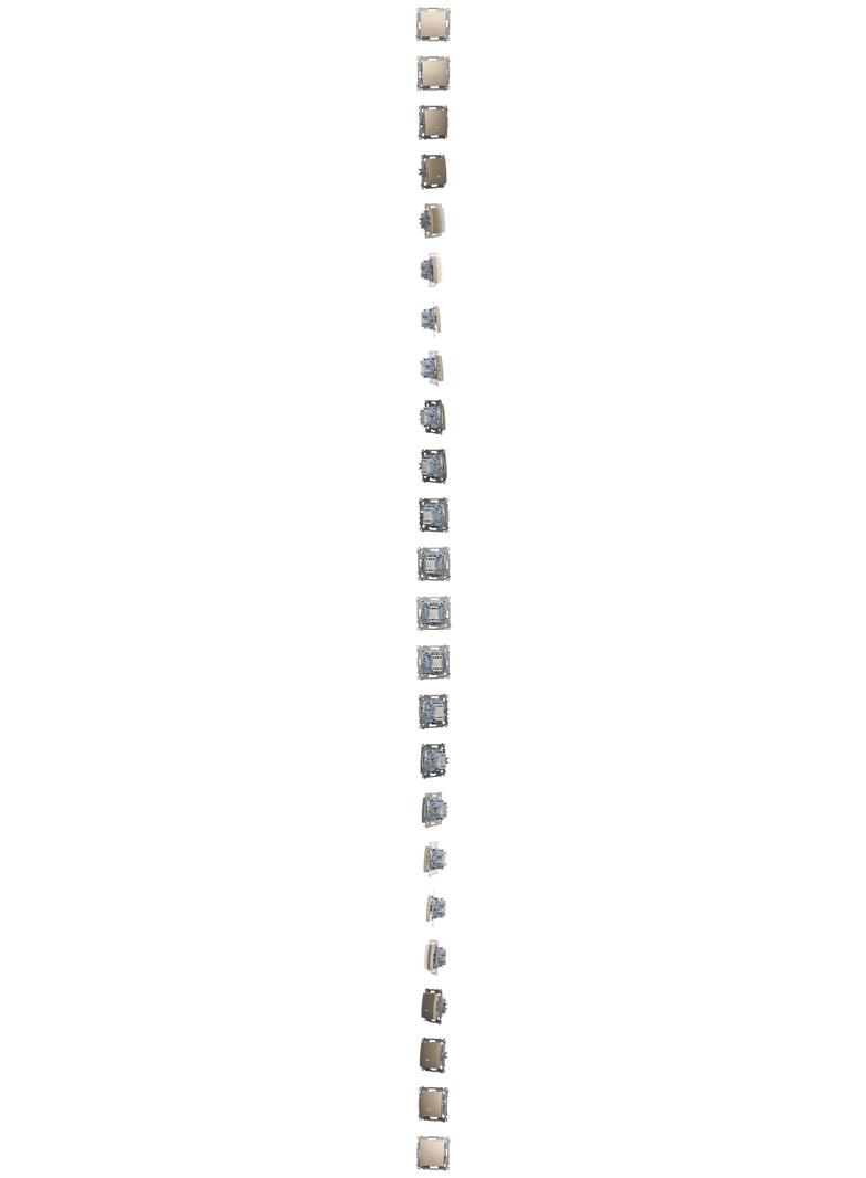 Simon 54 Łącznik schodowy z podświetleniem LED bez piktogramu 10A 250V szybkozłączka złoty mat DW6L.01/X/44 KONTAKT