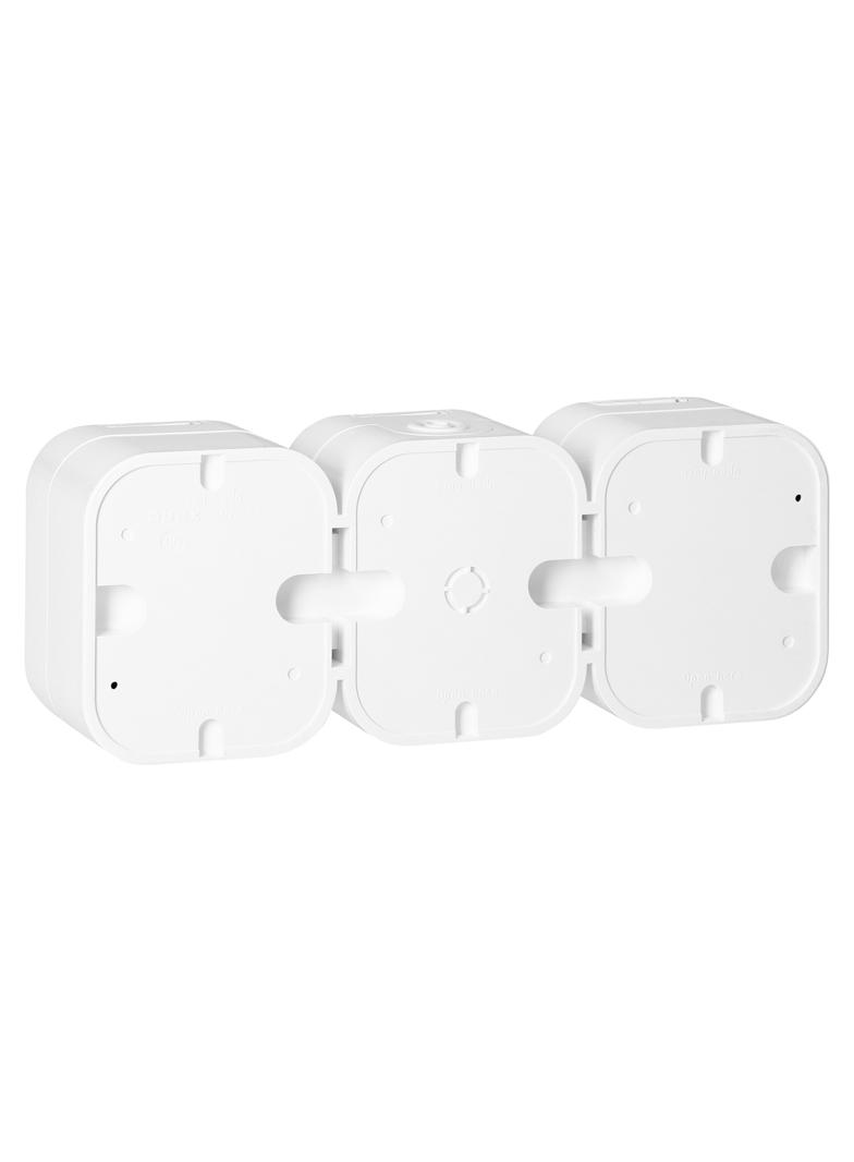 Gniazdo potrójne natynkowe 3x2P+Z, Schuko, bryzgoszczelne z klapką B2, IP54, NT-317 B2, biały OR-OE-7809(GS)/W ORNO