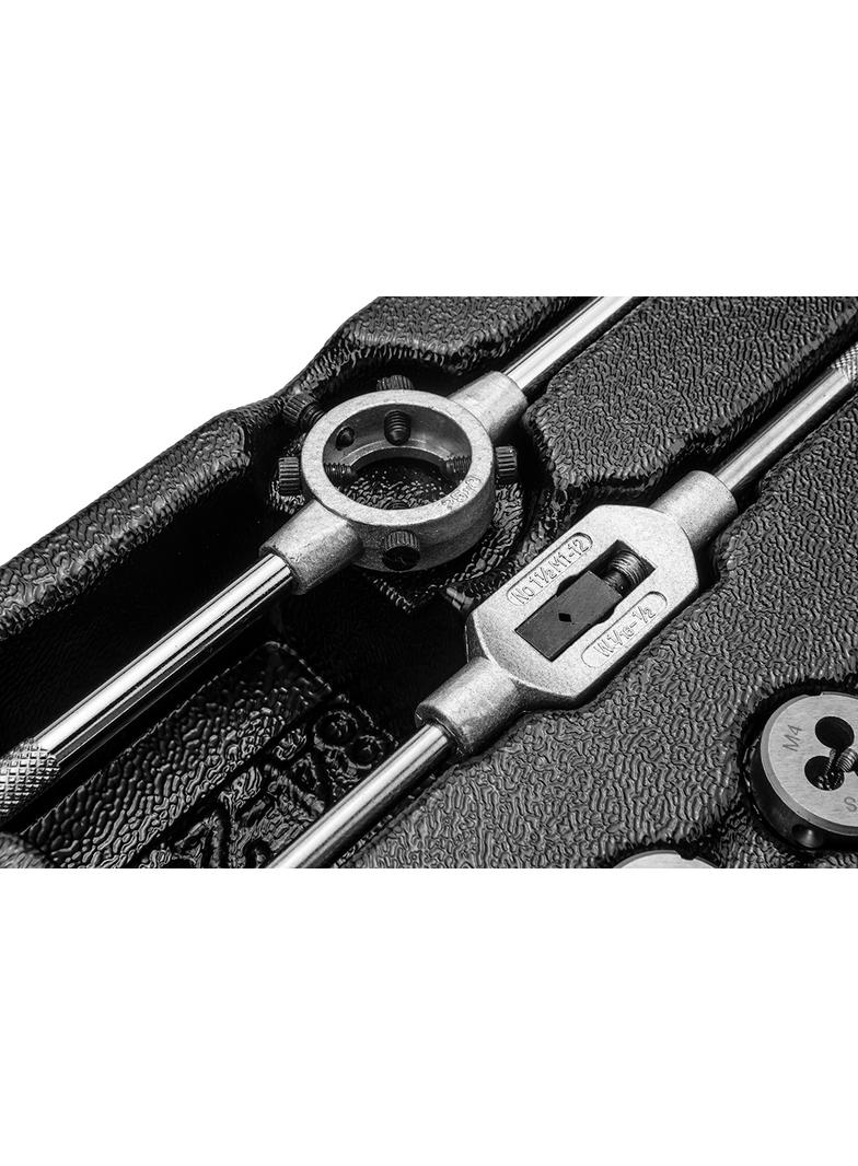 Narzynki i gwintowniki, zestaw 31 szt., wkładka