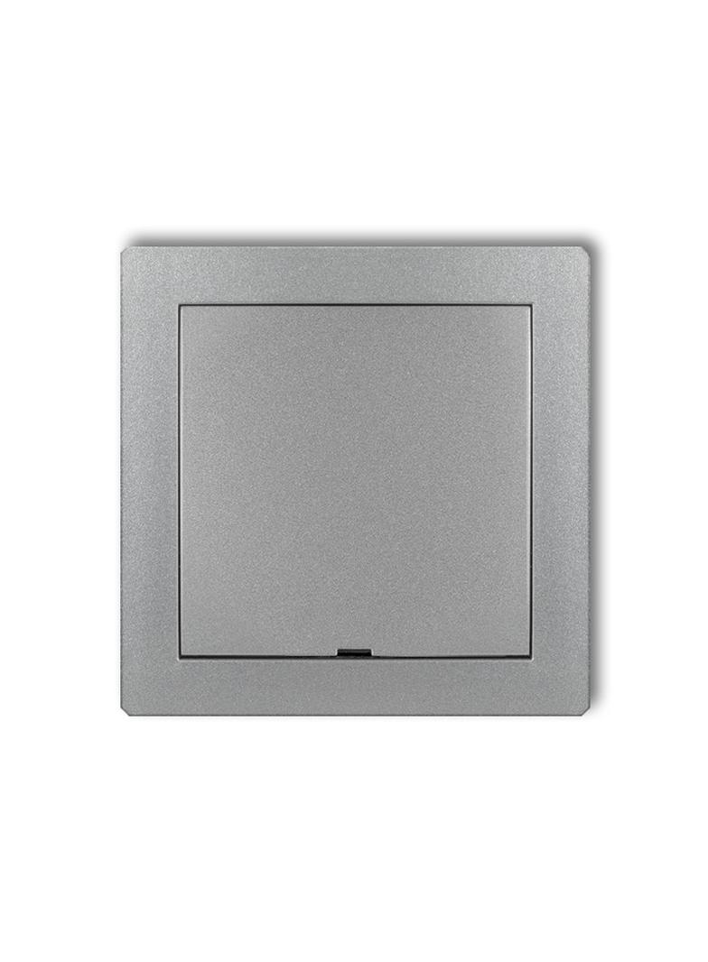 DECO Ramka pośrednia z zaślepką srebrny metalik