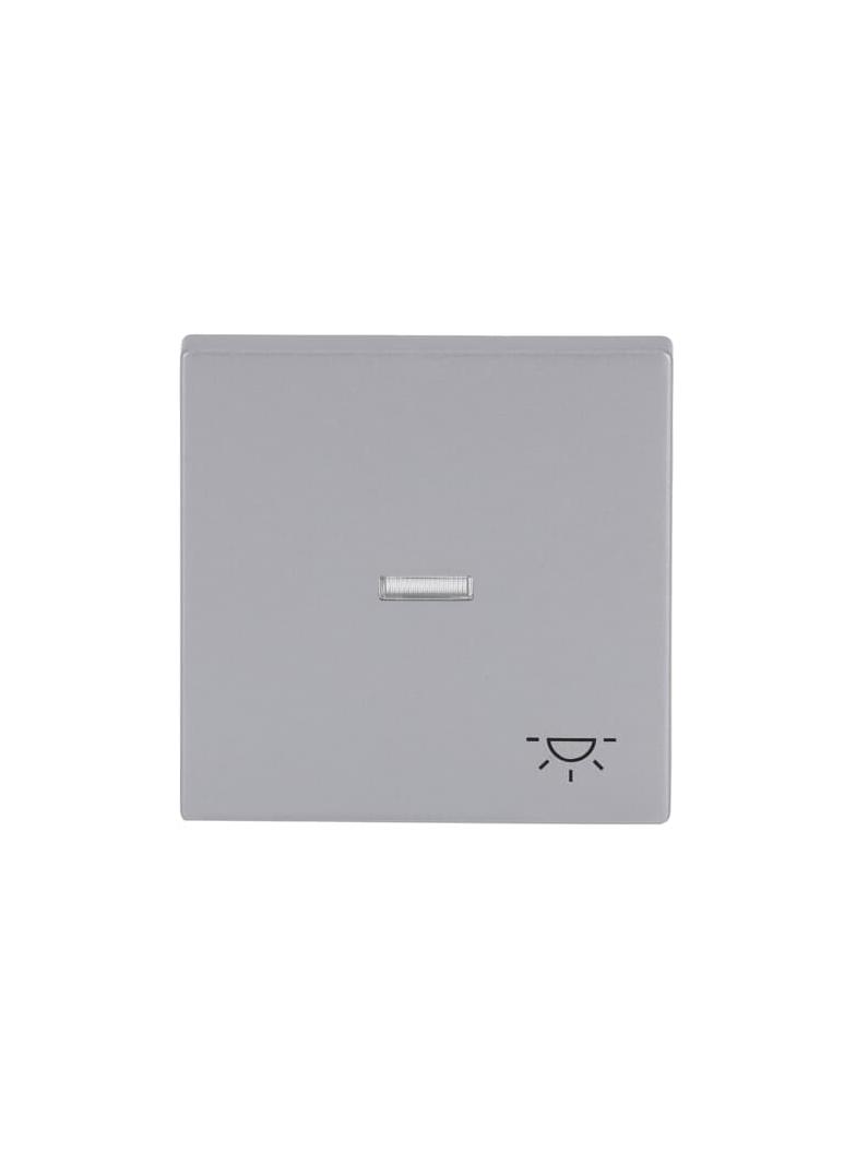 FUTURE Klawisz z symbolem „światło” Do przycisku zwiernego aluminiowo srebrny