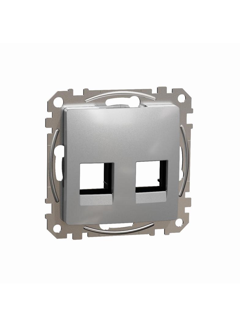 Sedna Design & Elements Płytka centralna AMP MOL kat. 5e/6 UTP srebrne aluminium SDD113444C Schneider