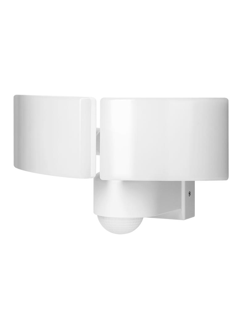 TOS DUO LED 2x20W podwójny naświetlacz ogrodowy z czujnikiem ruchu PIR 2x1600lm IP65 4000K neutralna biel PC biały AD-NL-6603WLR4 ORNO