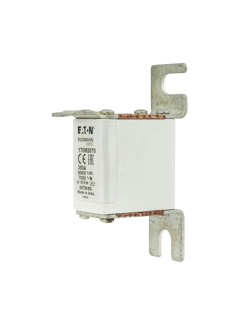 350A 690V aR 00TN/80 TYPE T IND. FUSE Wkładka szybka 350A AC 690V DIN 00 aR DIN IEC nieizol 170M2670