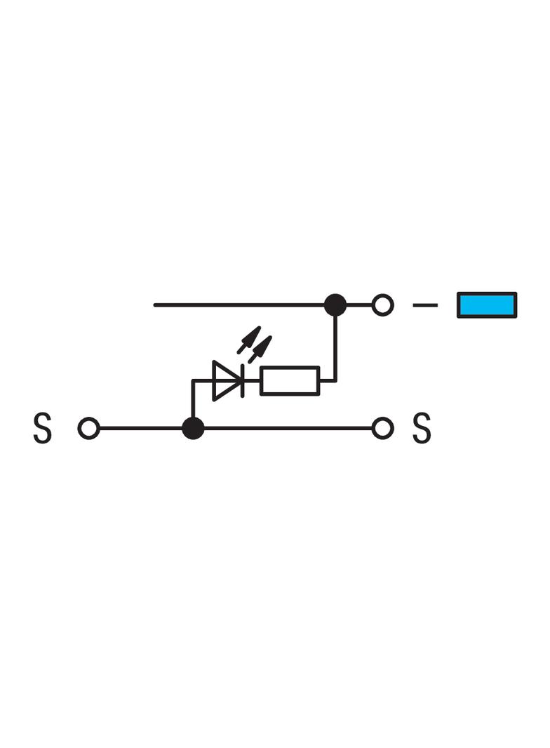 złączka do elementów wykonawczych z LED 24 V DC