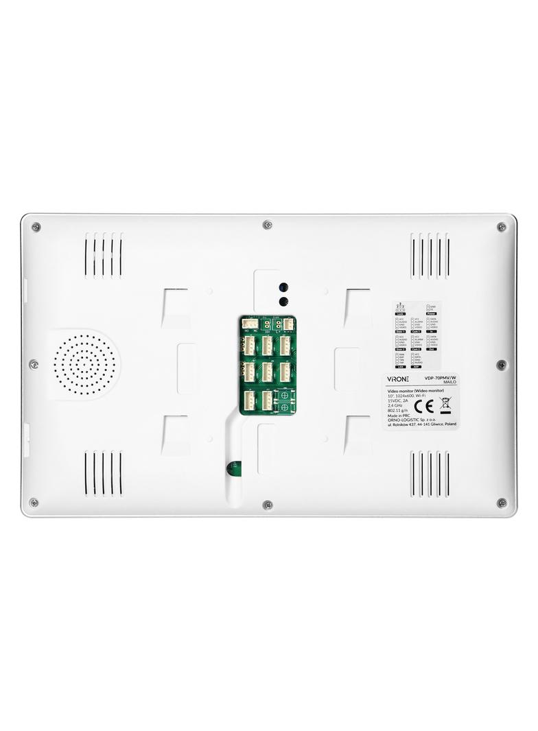 MAILO, zestaw wideodomofonowy, bezsłuchawkowy, monitor dotykowy 10 LCD, Wi-Fi + APP na telefon, z g VDP-70/W ORNO