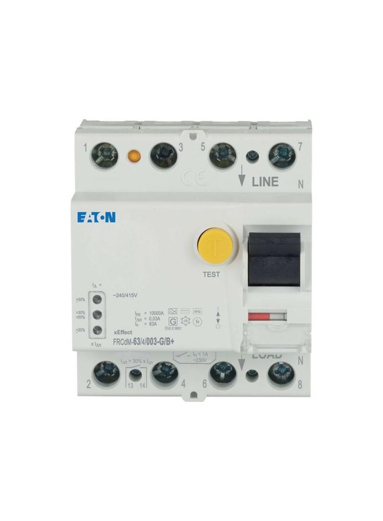 FRCdM-63/4/003-G/B+ Wyłącznik różnicowoprądowy 4P 63A 30mA typ G/B+ 167882 EATON