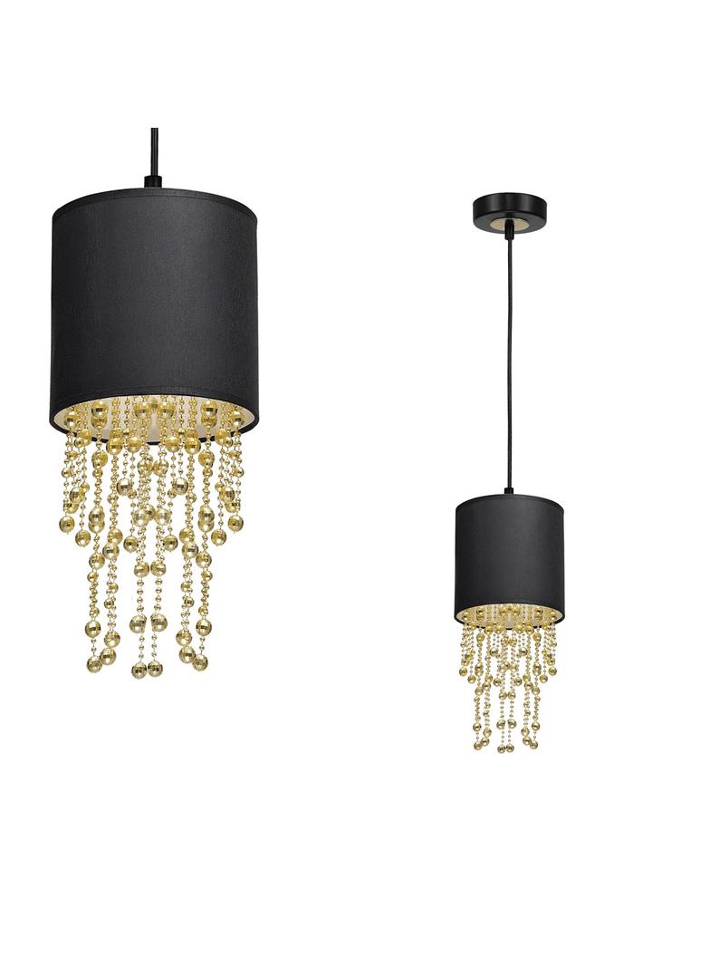 lampa wisząca Almeria E27 czarno/złota MLP6439 Milagro