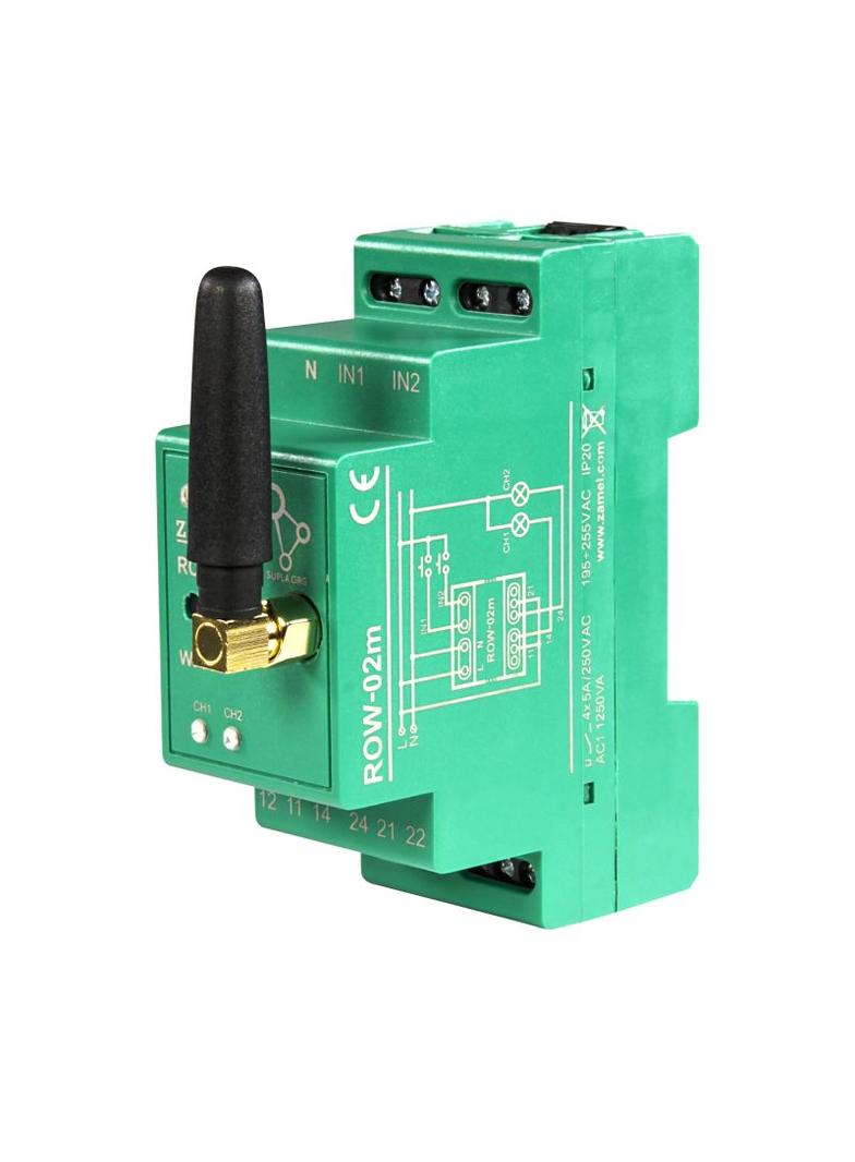 ODBIORNIK WI-FI MODUŁOWY 2-KANAŁOWY TYP: ROW-02M