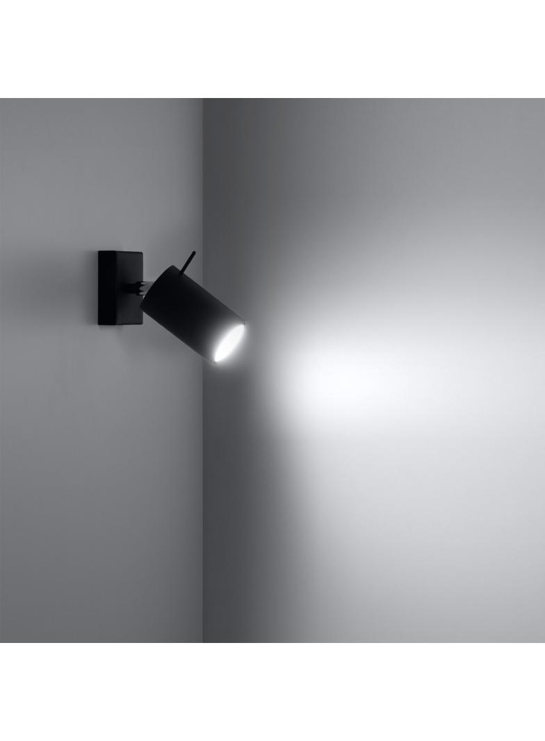 Sollux Kinkiet RING czarny SL.0091