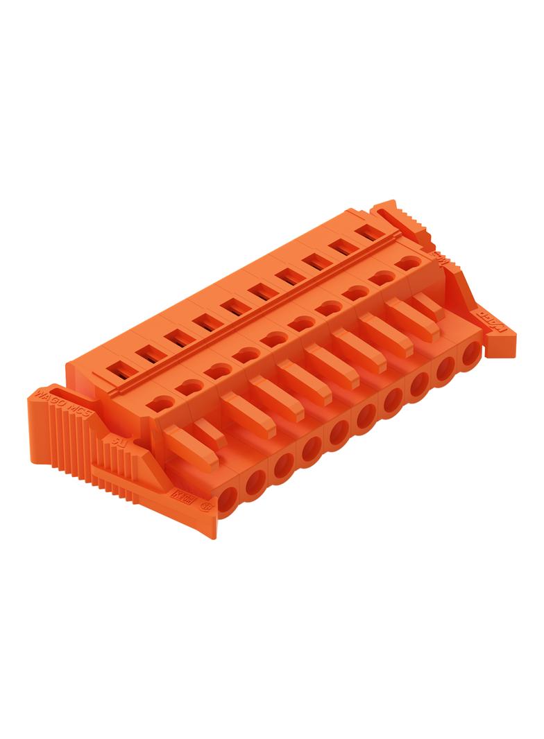 Gniazdo MCS-MIDI Classic 10-biegunowe pomarańczowe raster 5,08mm /25szt./ 231-310/037-000 WAGO