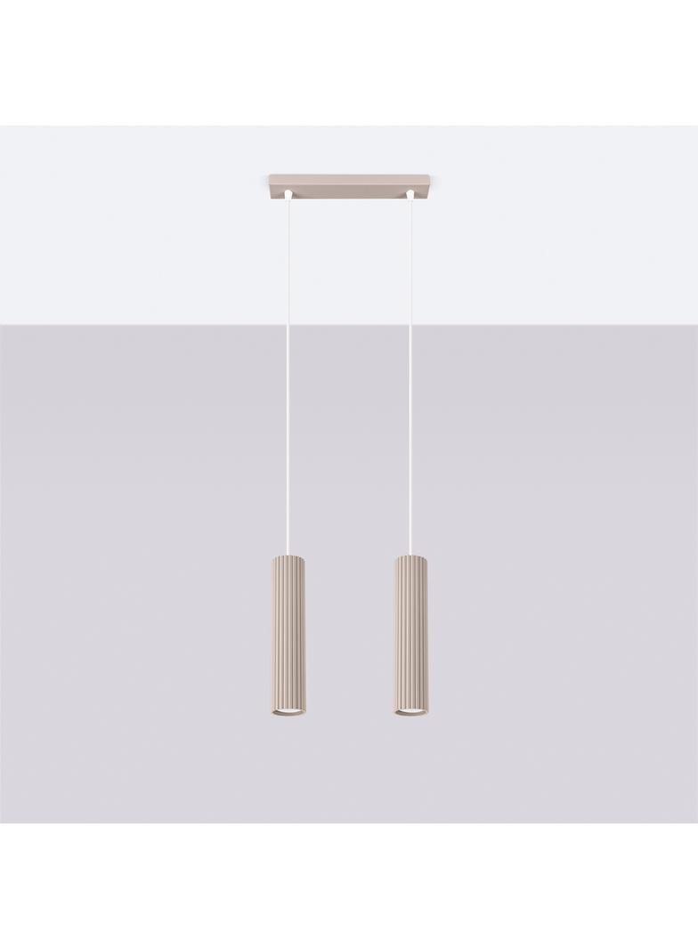 SOLLUX Lampa wisząca KARBON 2 taupe ; SL.1773