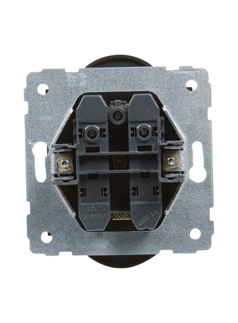 SUNO - Gniazdo 2X2P+Z - 16 A - 250 V~ - zaciski śrubowe - możliwość montażu w ramkach wielkorotynych
