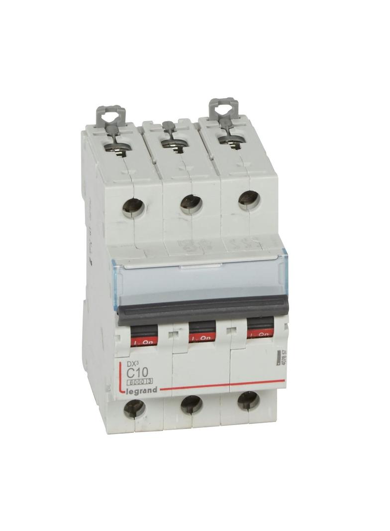 Wyłącznik Nadprądowy S 303 3P C10A 6kA DX3 407857 LEGRAND