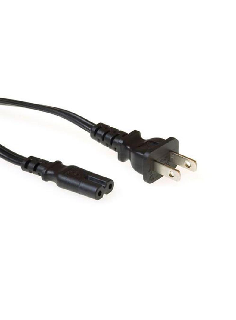 Kabel zasilający typ A - C7 czarny 1,8m