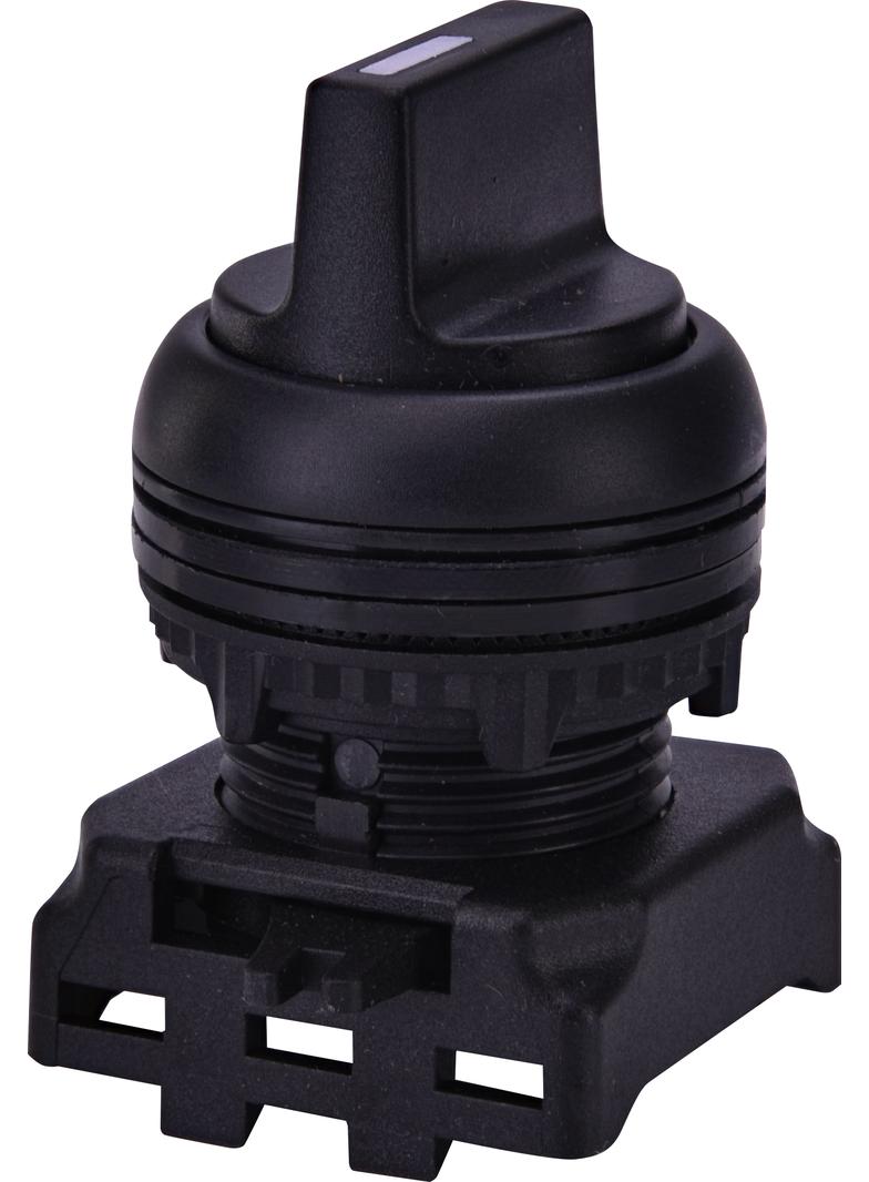 EGS3-NN-C - Napęd pokrętny piórkiem 3 położeniowy, bez powrotu -Czarny