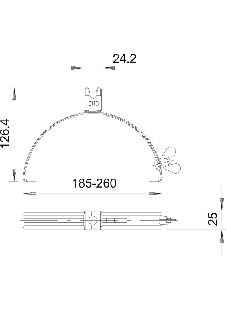 132/CU, DACHOWE UCHWYTY PRZEW.MIEDŹ
