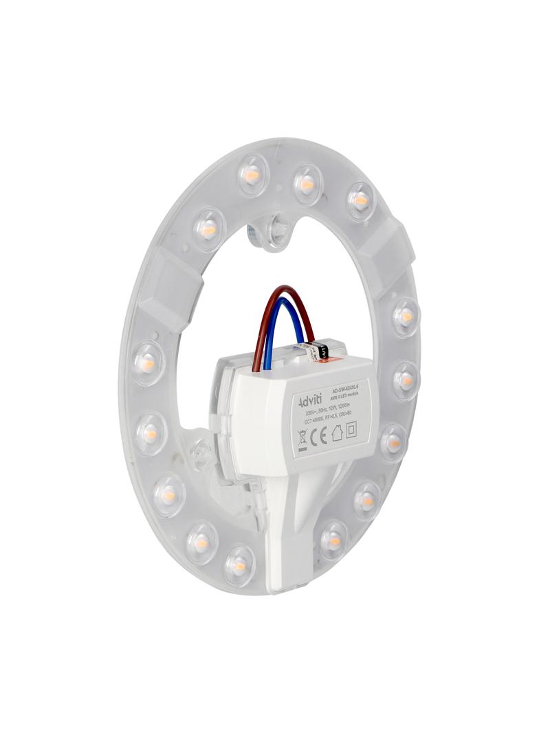 AVIS II panel świetlny, LED 12W 1200lm, 4000K, 3 neodymowe magnesy, O 137 AD-SW-6249L4 ORNO