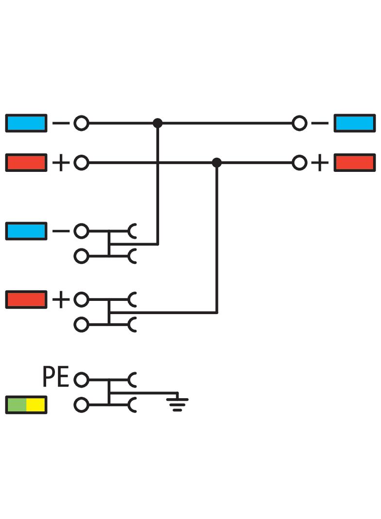4-przewodowa złączka zasilająca do czujn