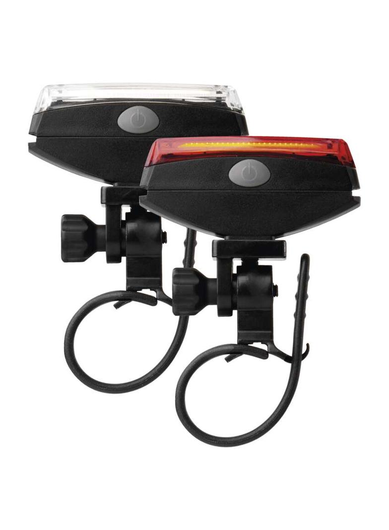Lampa rowerowa LED COB, komplet przód + tył, 22 lm 2× CR2033 P3922 EMOS