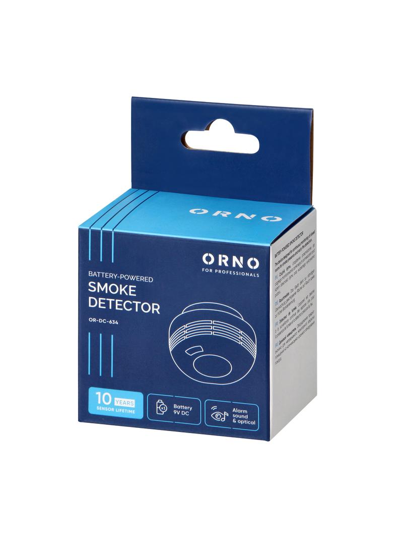 Bateryjny czujnik dymu bateria 9V żywotność 10 lat