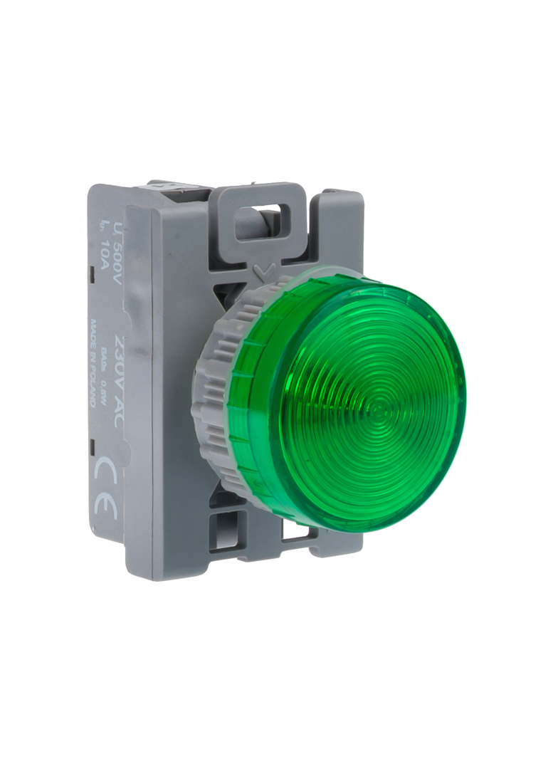 LAMPKA SYGN. CZERWONA 24V ŻARÓWKA STANDARD SP22-LB-24-BA9S. SPAMEL
