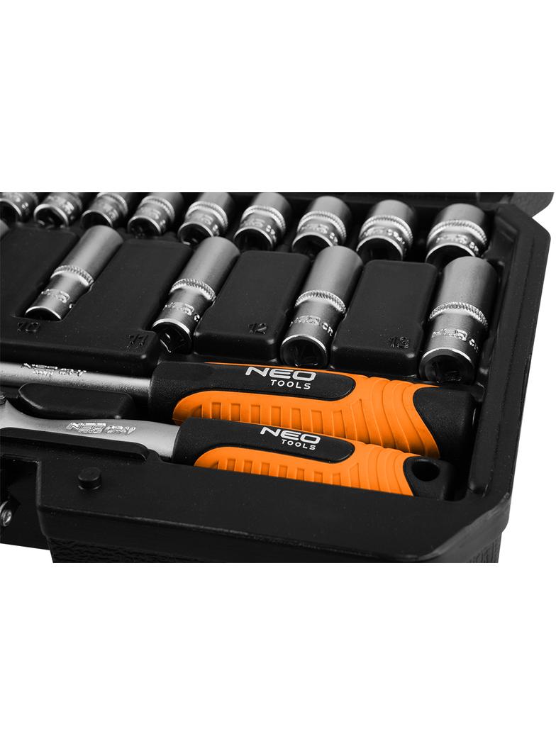 Zestaw kluczy 55 elementów 1/4", satynowy