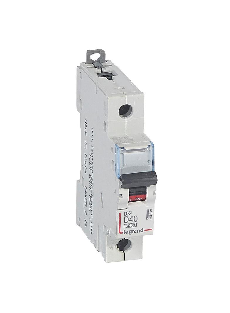 Wyłącznik Nadprądowy S 301 1P D40A 6kA DX3 407975 LEGRAND